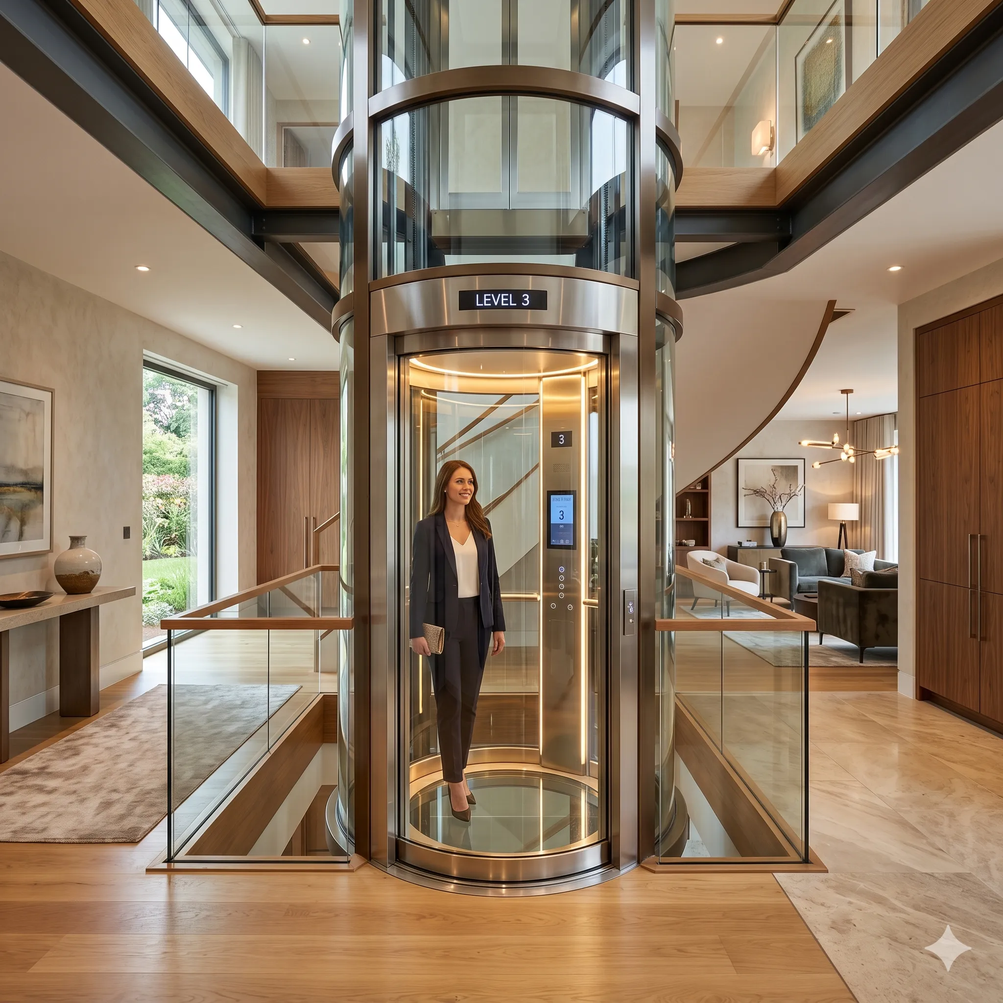 Hydraulic Glass Lift